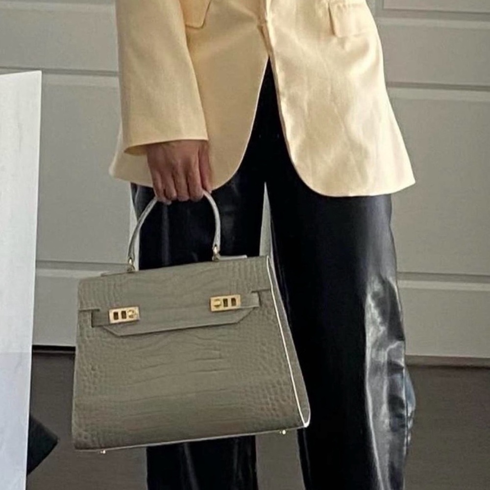 Kim Croco 14" Light Grey by Teddy Blake - Picture 3 of 4